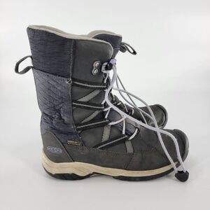 Keen kids 1 Hoodoo mid calf boots snow ski gray